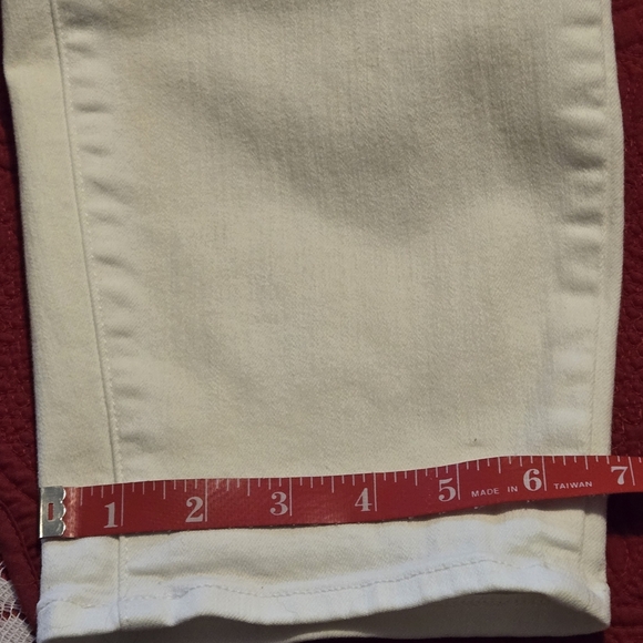 Talbots Women's 18 Eggshell White High Waist Jegging Crop 5 Pockets Modern Chic - Picture 16 of 16